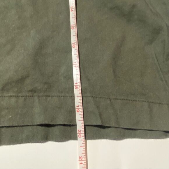 I.N.C International Concepts Linen Blend Army Green Mini Skirt Women's Size XL - Picture 7 of 15